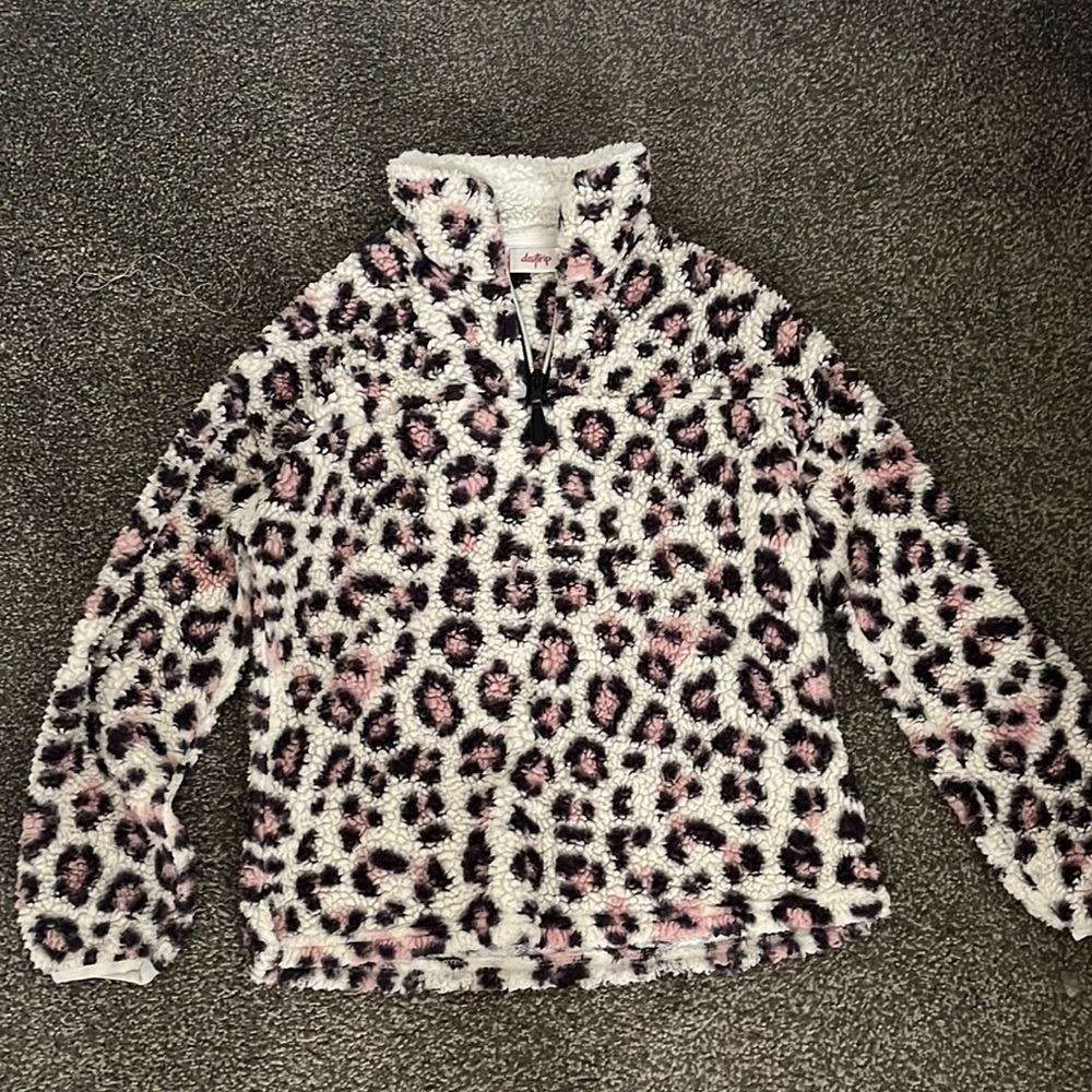 Fleece Cheeta print jacket
